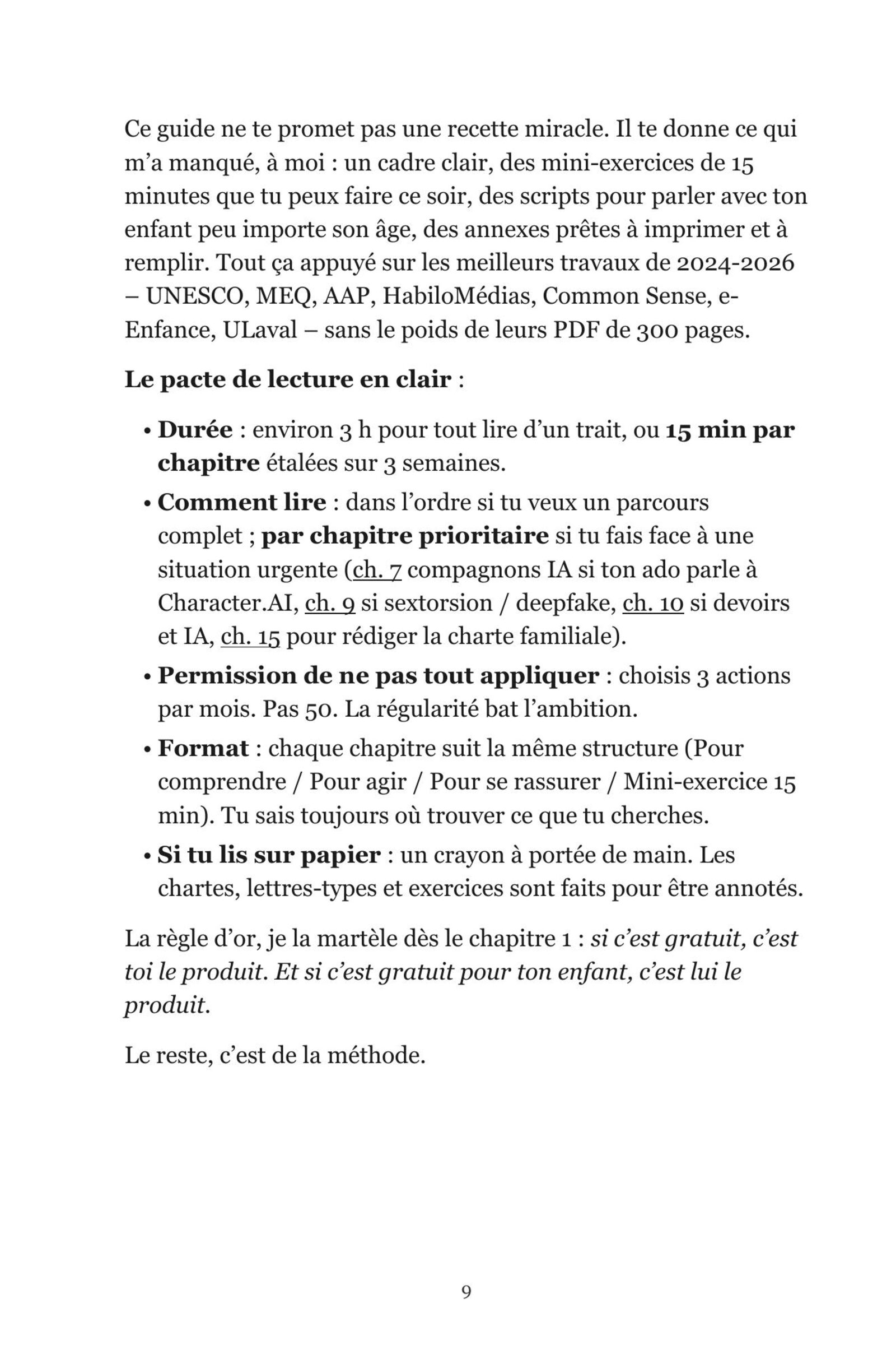 Page 5 de l'extrait de L'IA pour les parents