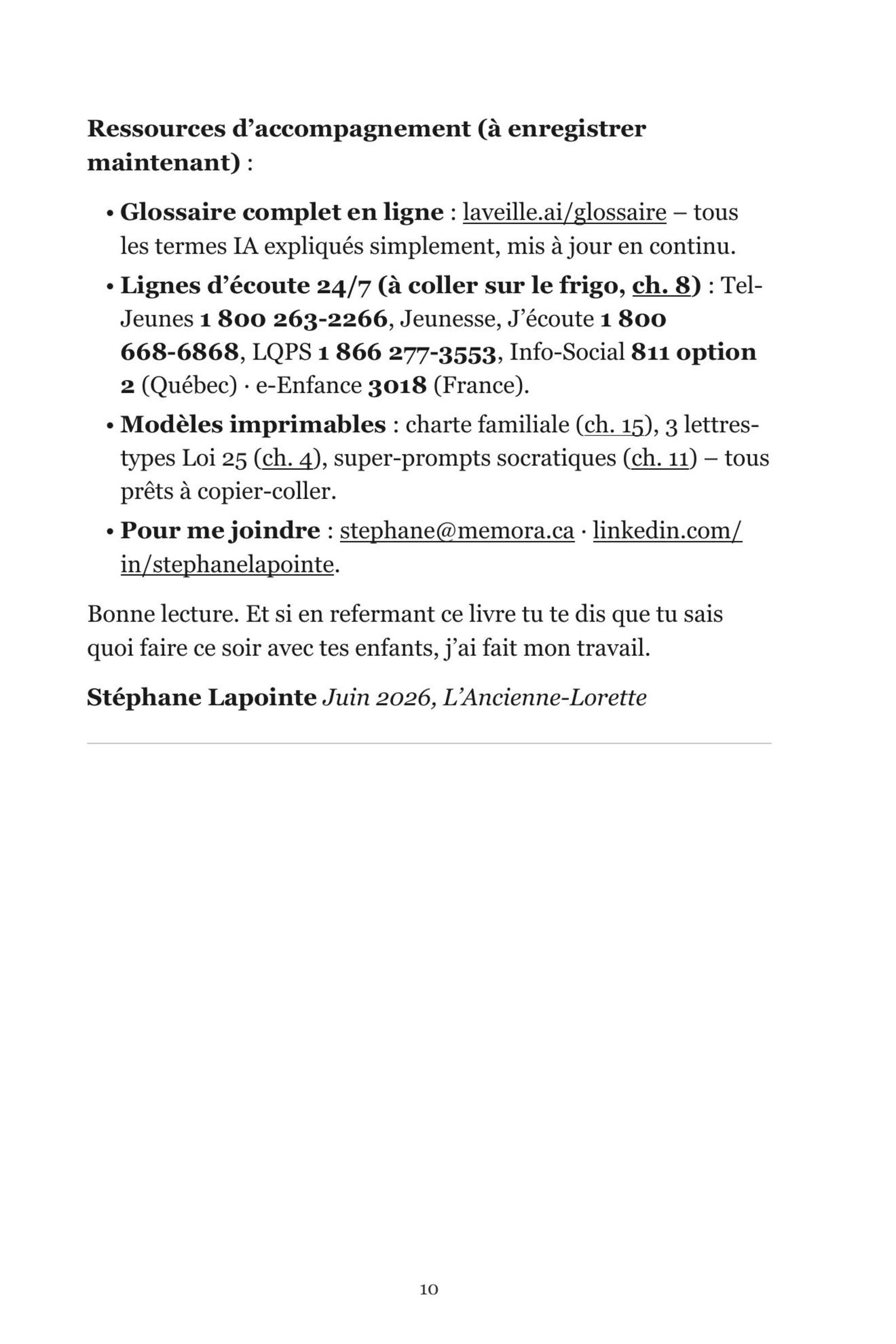 Page 6 de l'extrait de L'IA pour les parents