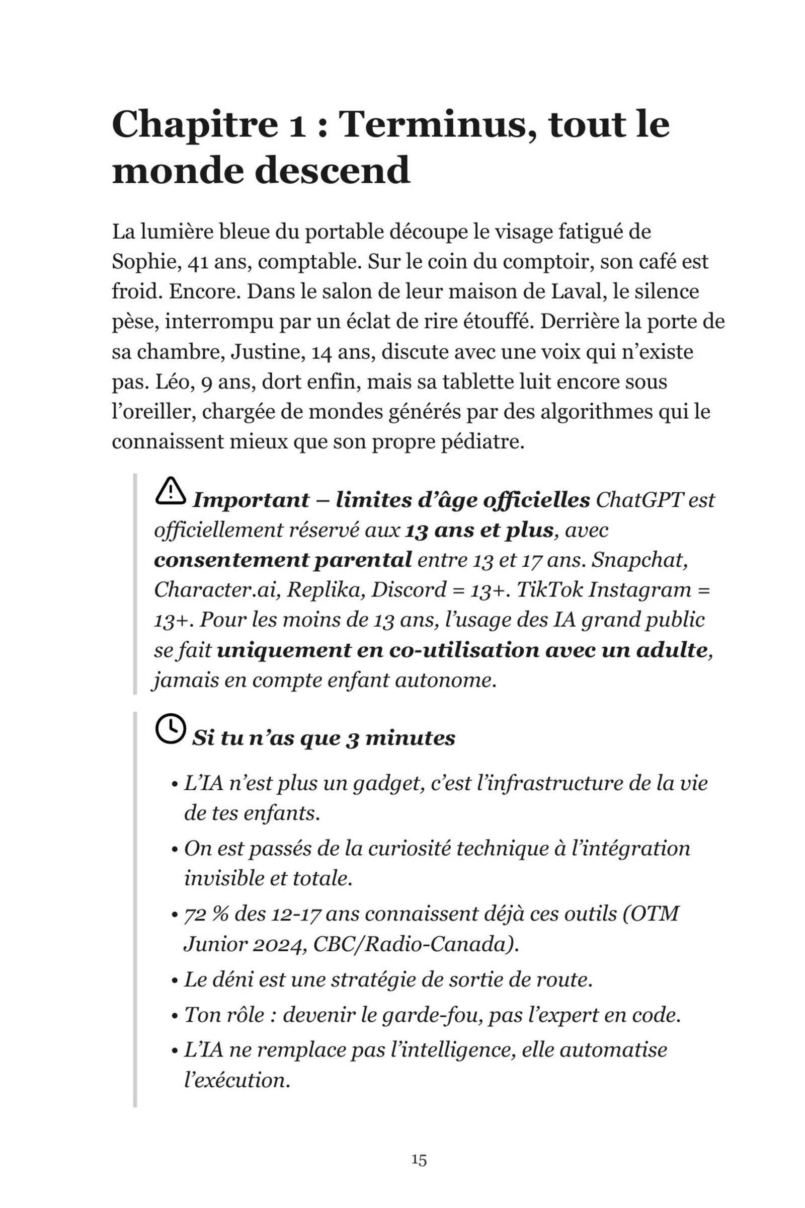 Page 11 de l'extrait de L'IA pour les parents