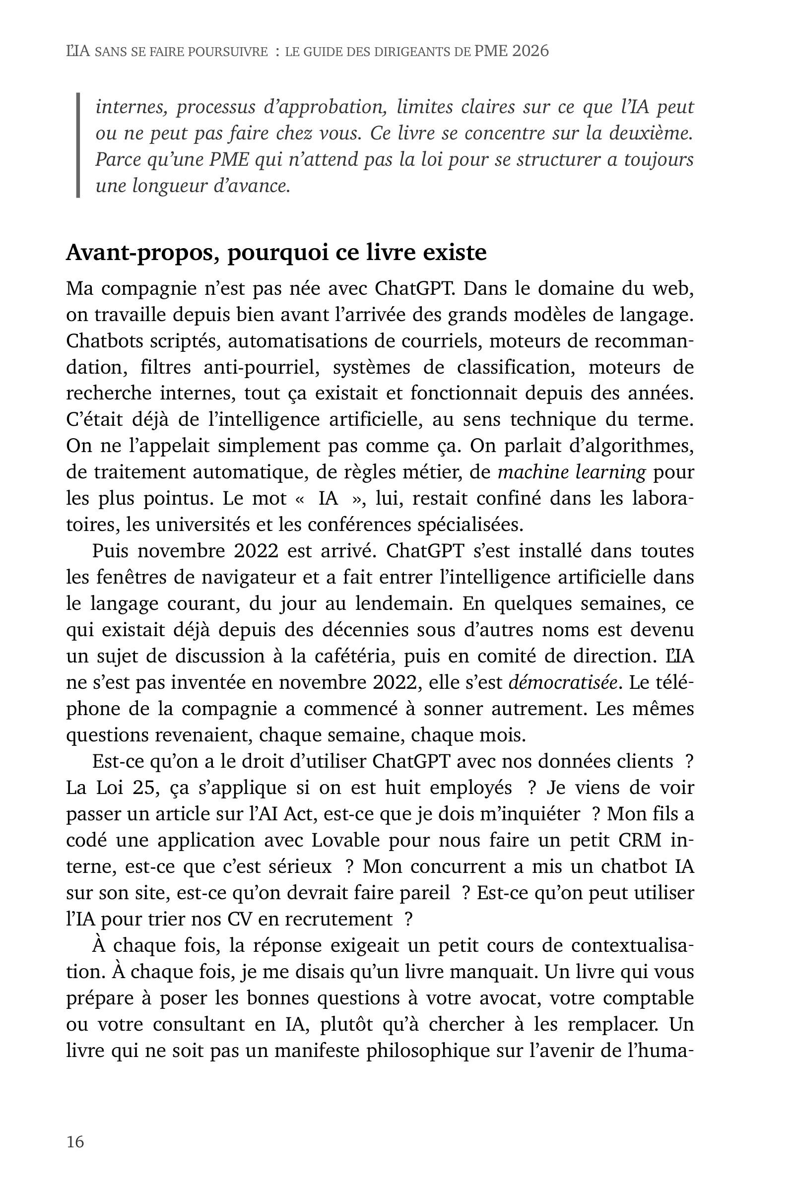 Page 16 de l'extrait de L'IA sans se faire poursuivre