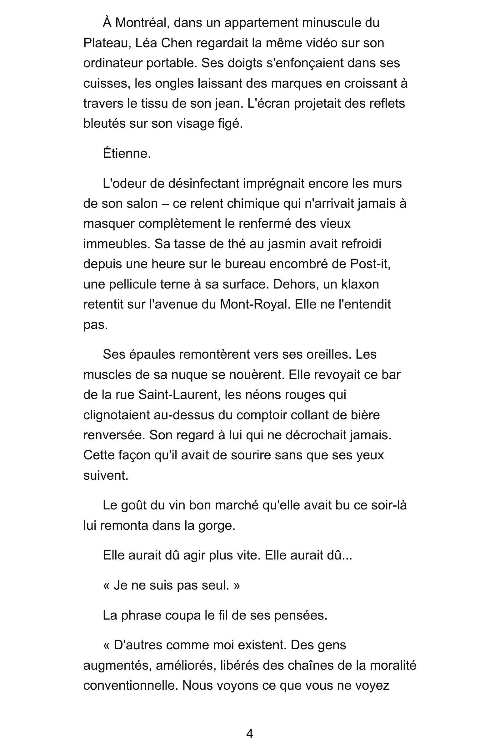 Page 5 de l'extrait de Nexus Neural : Tome 1 - L'Éveil