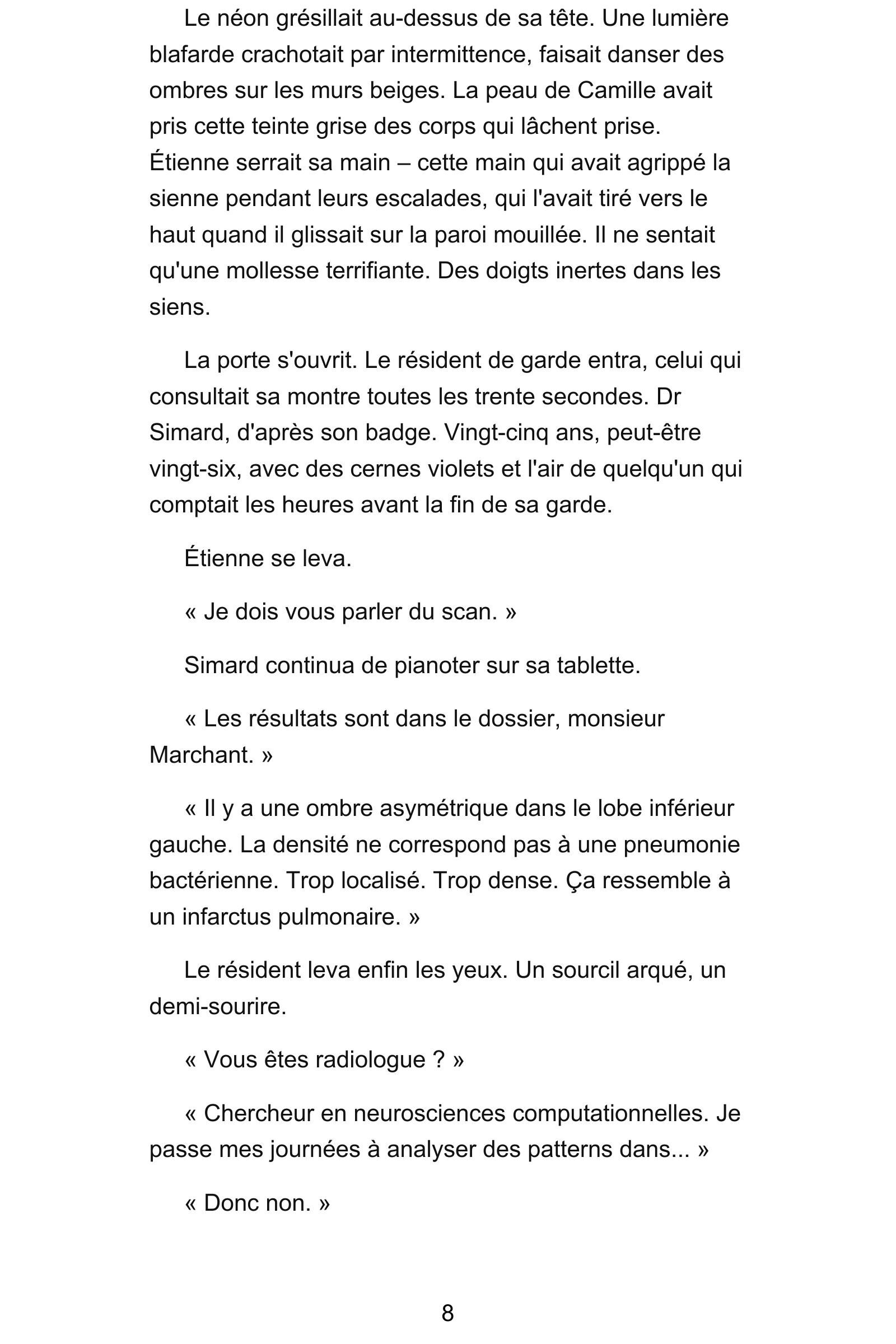 Page 9 de l'extrait de Nexus Neural : Tome 1 - L'Éveil