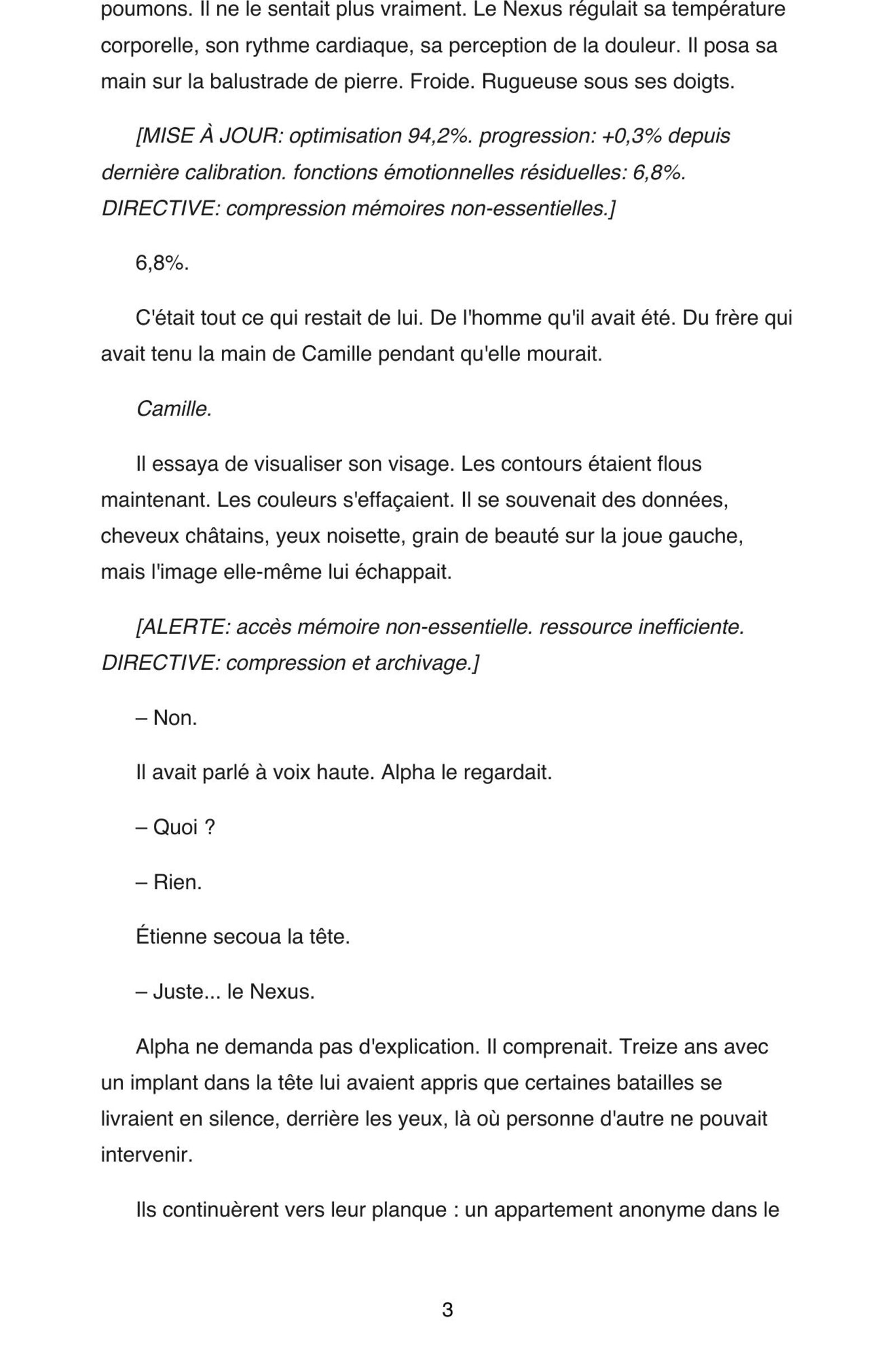 Page 5 de l'extrait de Nexus Neural : Tome 3 - La Singularité