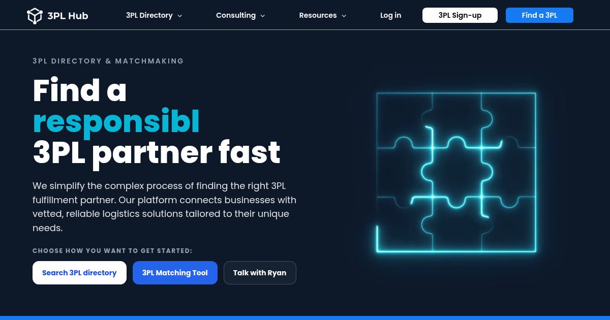 Capture d ecran de 3PL Hub