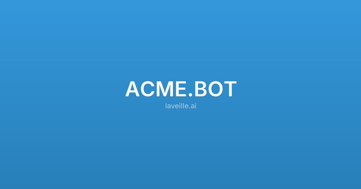 Capture d'écran de ACME.BOT