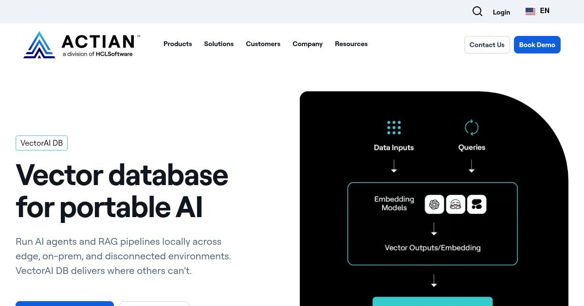 Capture d'écran de Actian VectorAI DB
