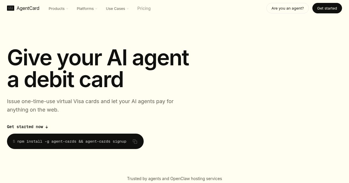 Capture d ecran de Agent Card