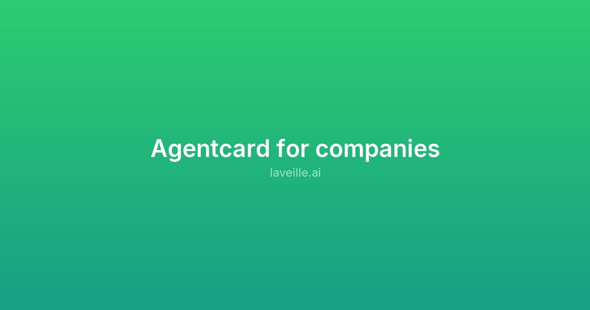 Capture d'écran de Agentcard for companies
