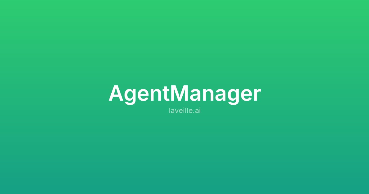 Capture d'écran de AgentManager