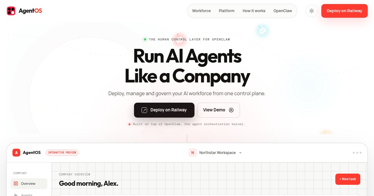 Capture d'écran de AgentOS
