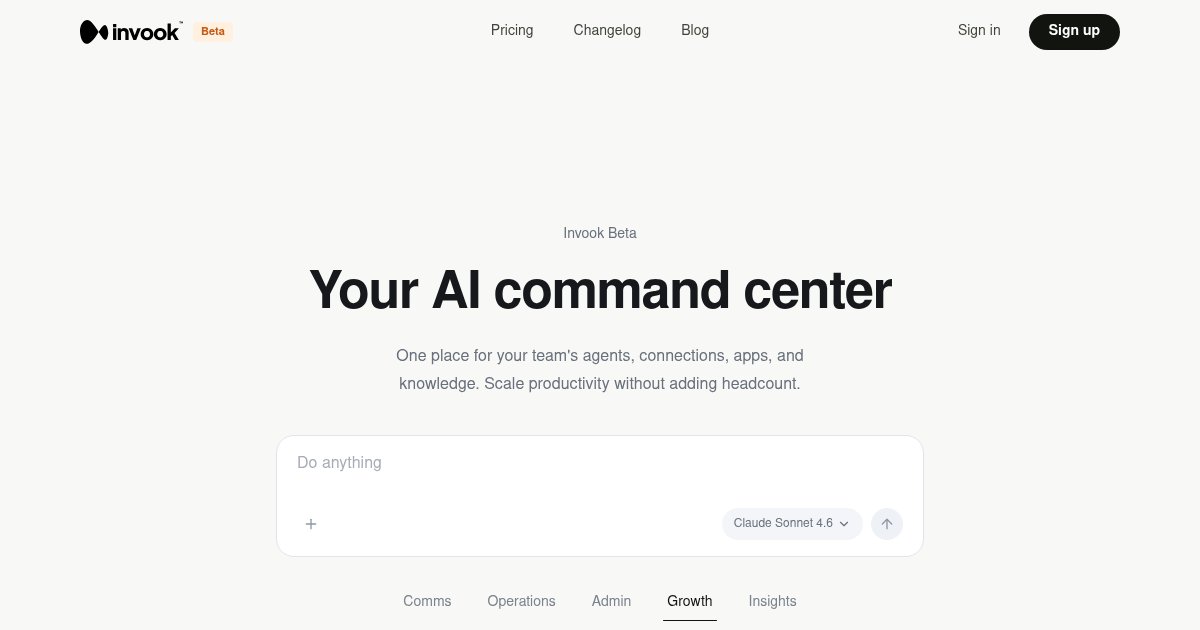 Capture d'écran de AI Command Center