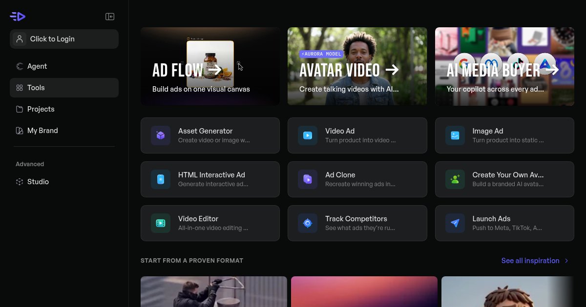 Capture d'écran de AI Media Buyer By Creatify