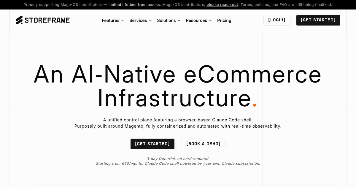 Capture d'écran de AI‑Native eCommerce Infrastructure