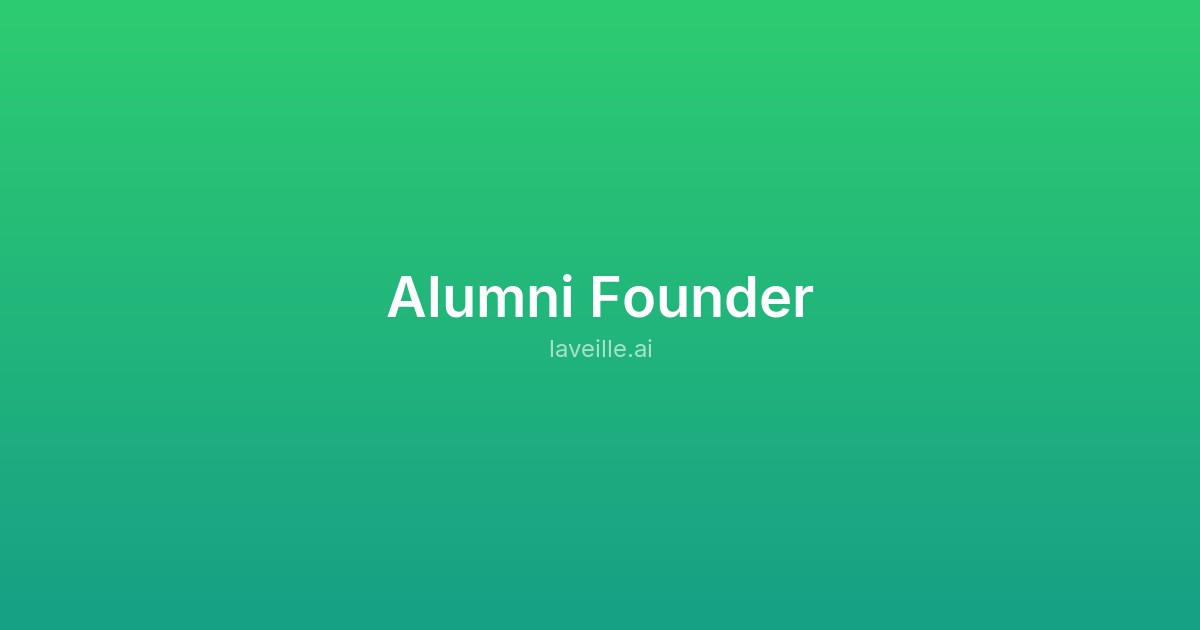 Capture d'écran de Alumni Founder