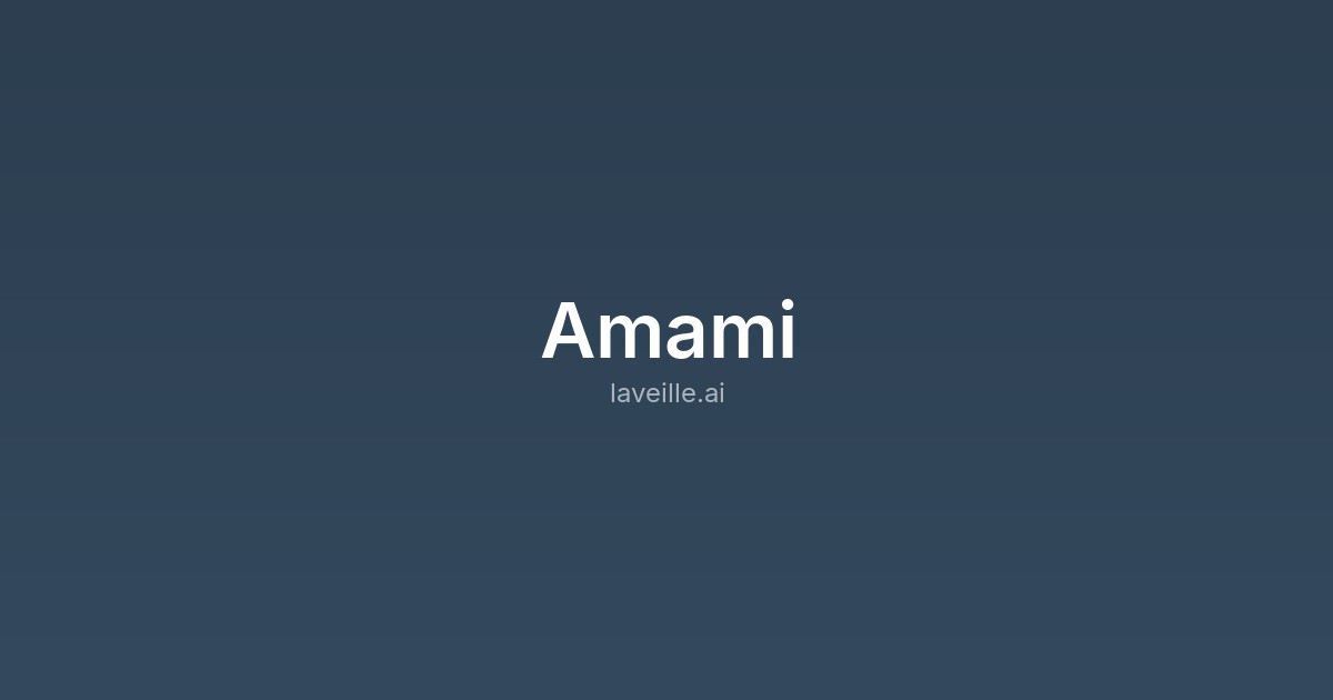 Capture d'écran de Amami