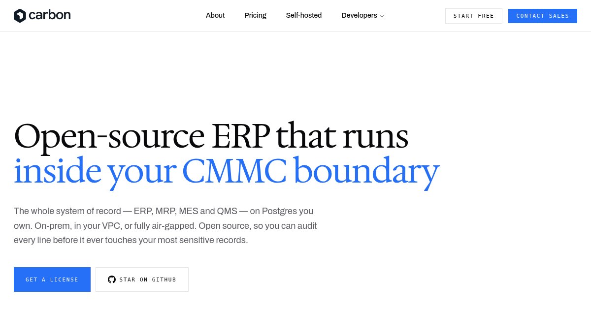Capture d'écran de An open-source manufacturing ERP/MES/QMS