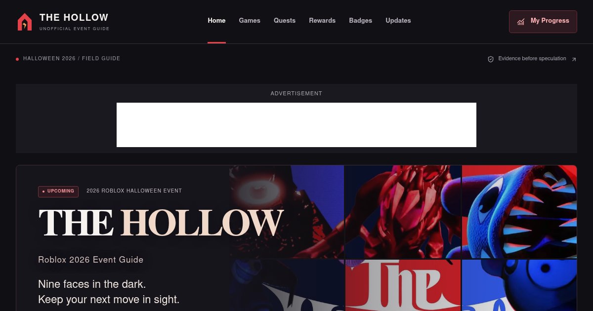 Capture d'écran de An unofficial guide to Roblox's The Hollow event
