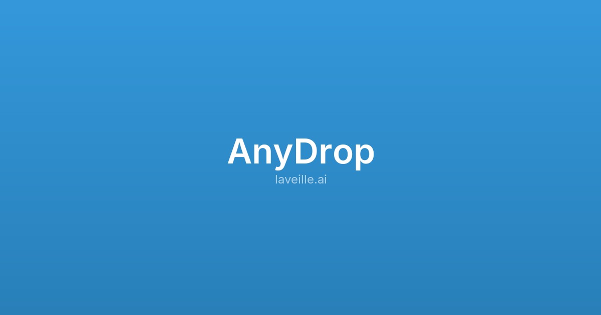 Capture d'écran de AnyDrop
