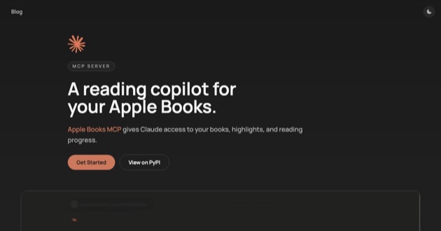 Capture d'écran de Apple Books MCP