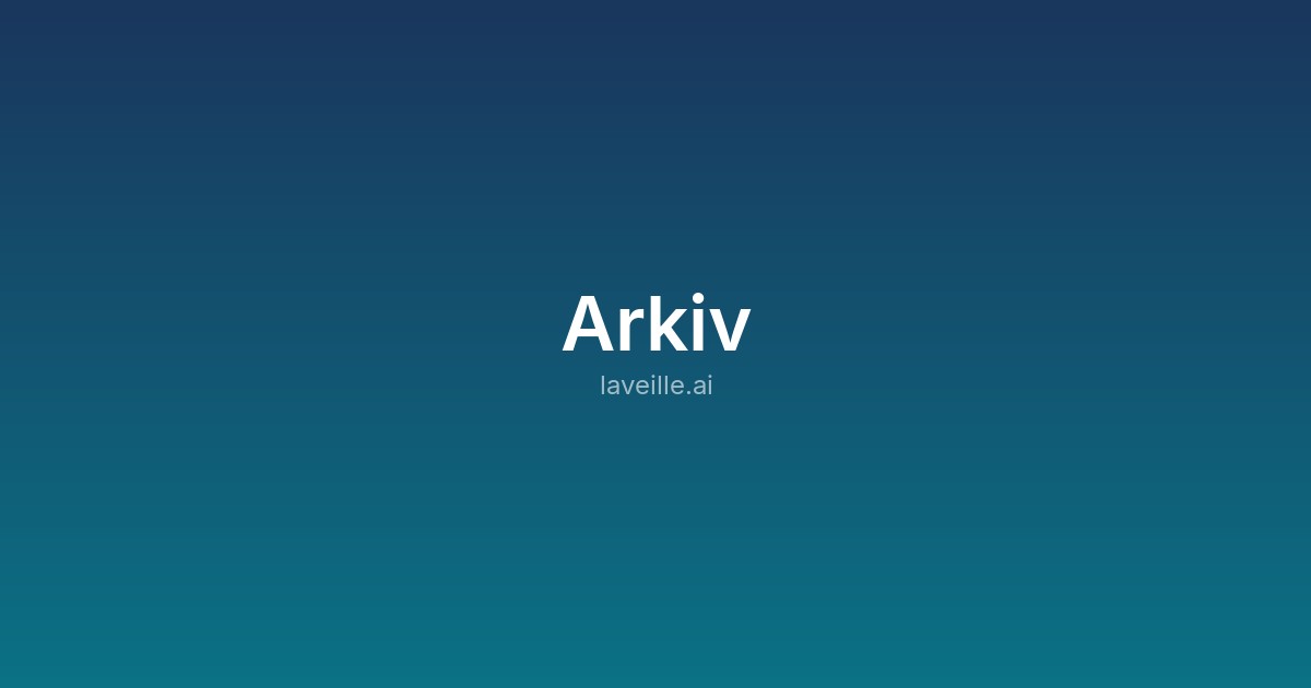 Capture d'écran de Arkiv