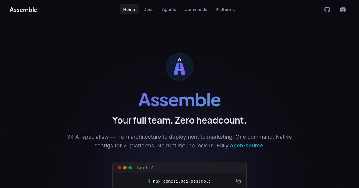 Capture d ecran de Assemble