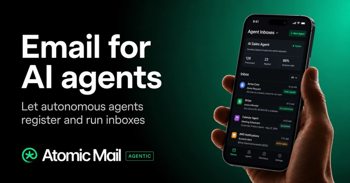 Capture d'écran de Atomic Mail Agentic