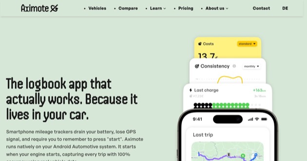 Capture d'écran de Aximote In-Car App