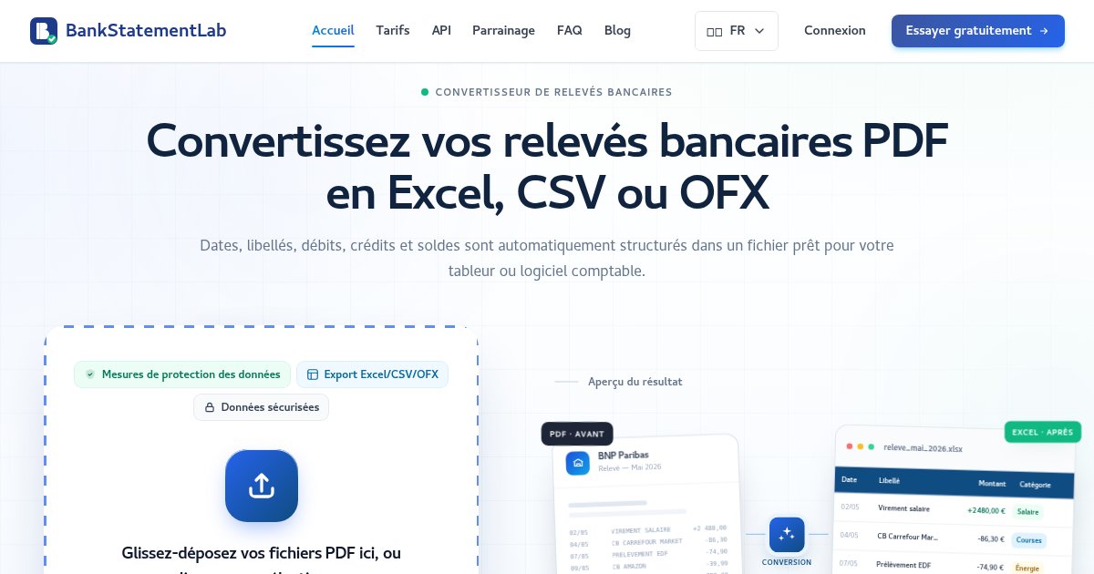 Capture d'écran de BankStatementLab