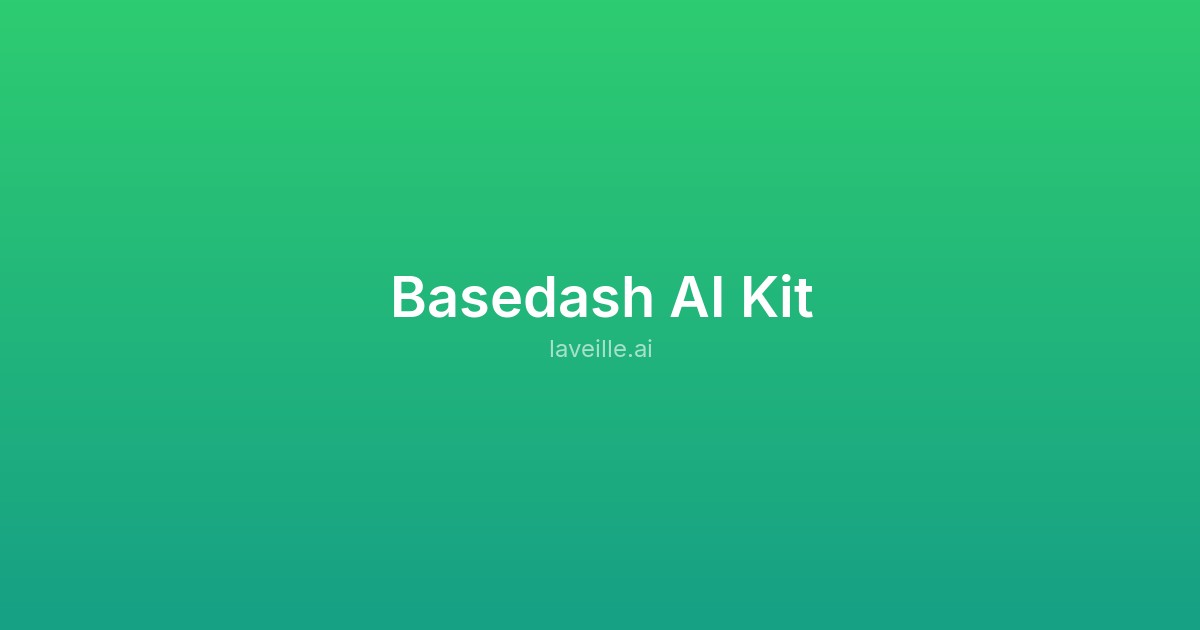 Capture d'écran de Basedash AI Kit
