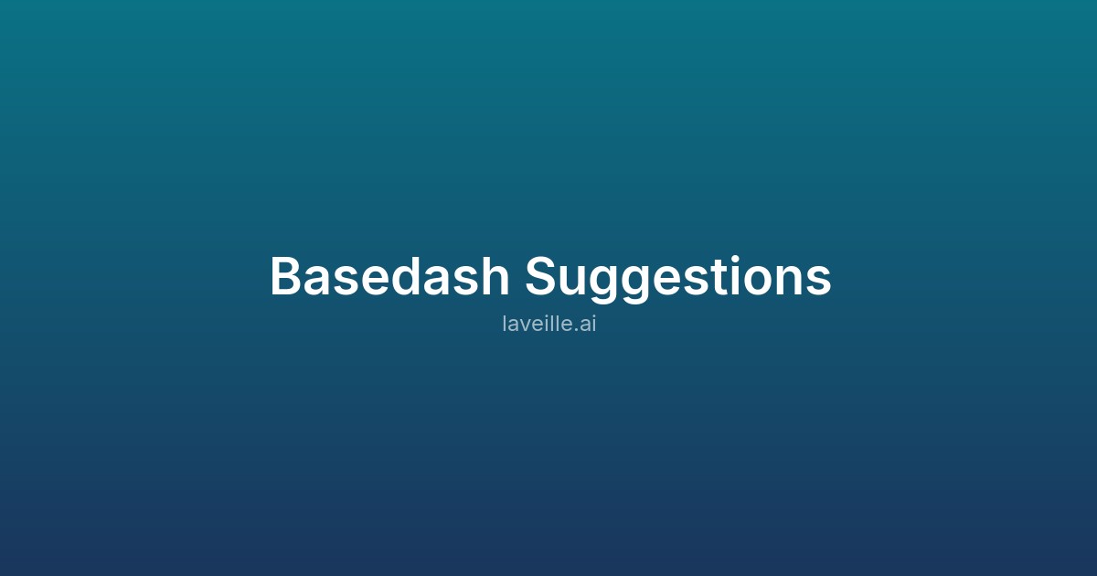 Capture d'écran de Basedash Suggestions