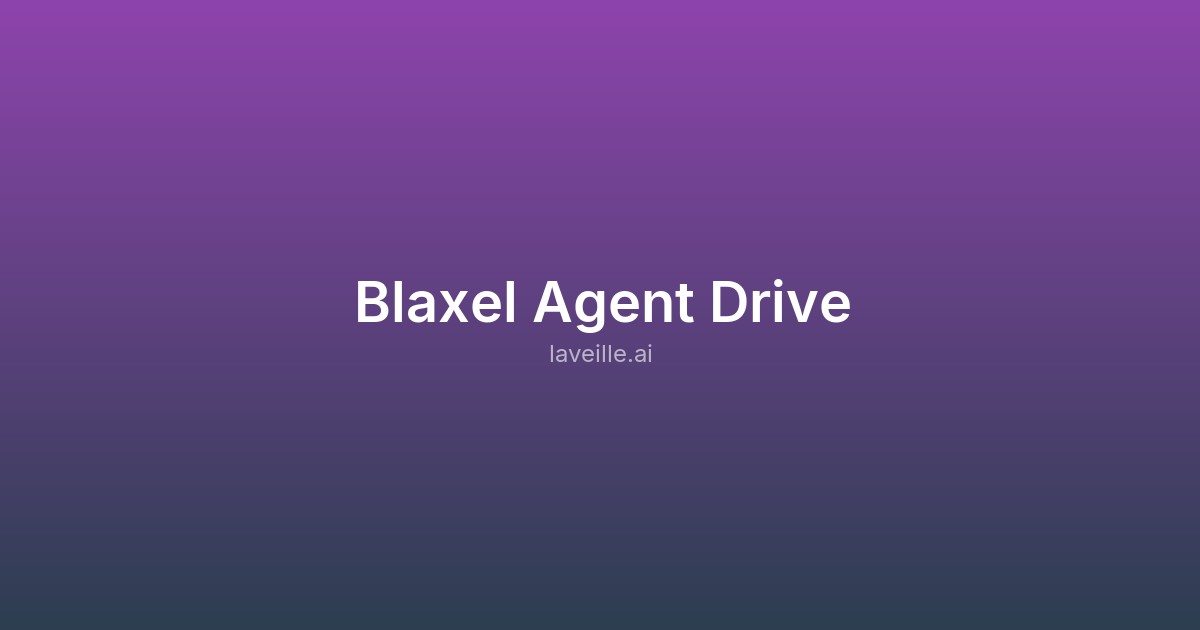Capture d'écran de Blaxel Agent Drive