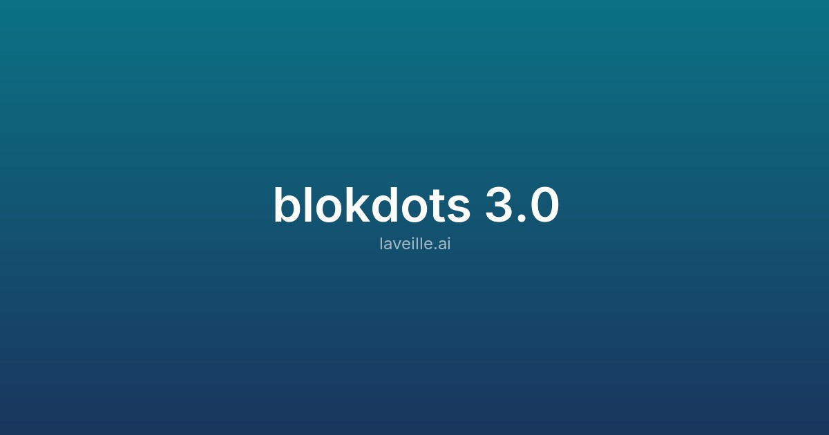 Capture d'écran de blokdots 3.0