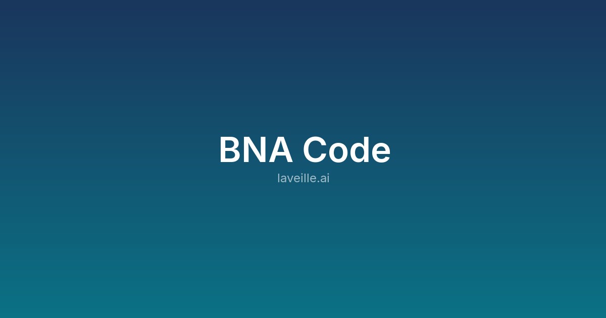 Capture d'écran de BNA Code
