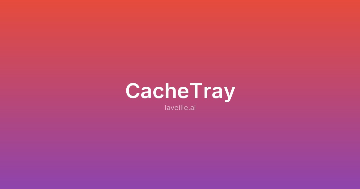 Capture d'écran de CacheTray