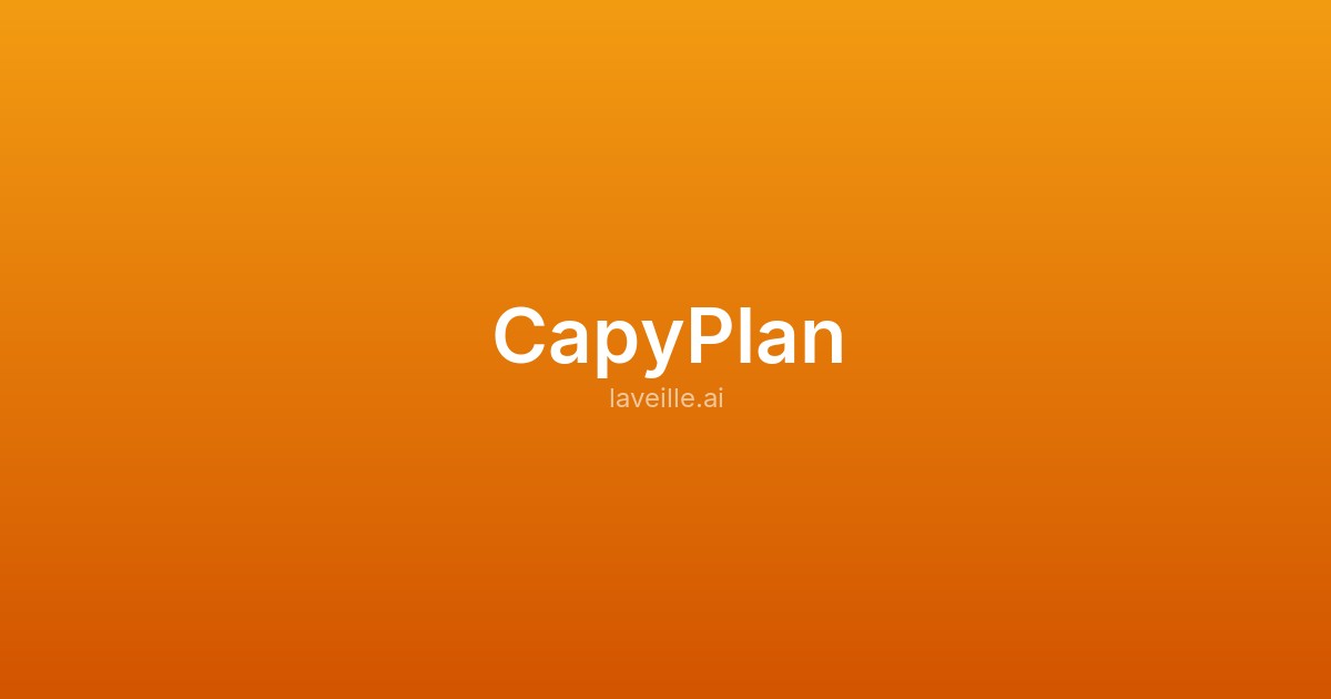 Capture d'écran de CapyPlan