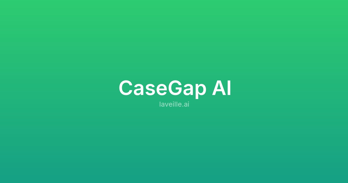 Capture d'écran de CaseGap AI