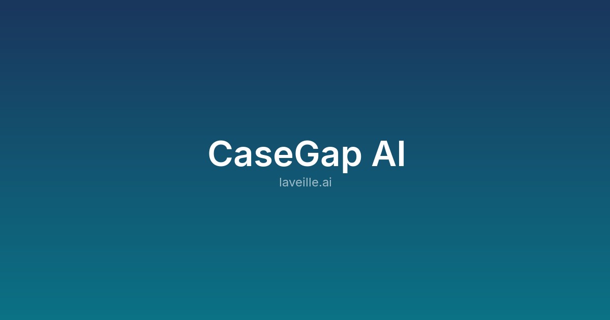 Capture d'écran de CaseGap AI
