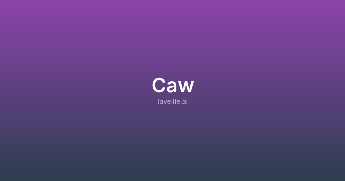 Capture d'écran de Caw