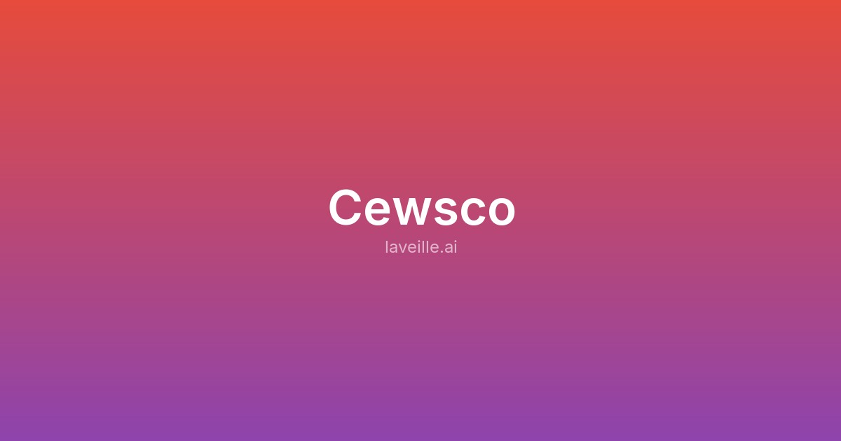 Capture d'écran de Cewsco