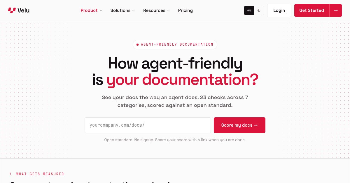 Capture d'écran de Check how readable your docs are to AI agents