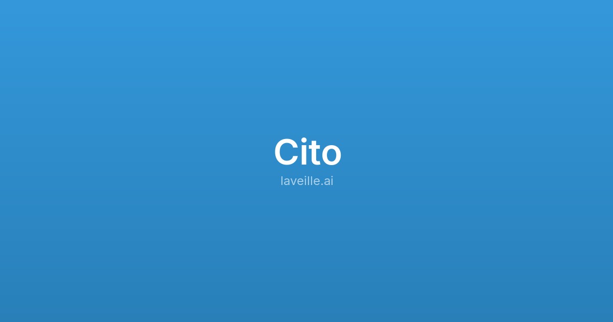 Capture d'écran de Cito