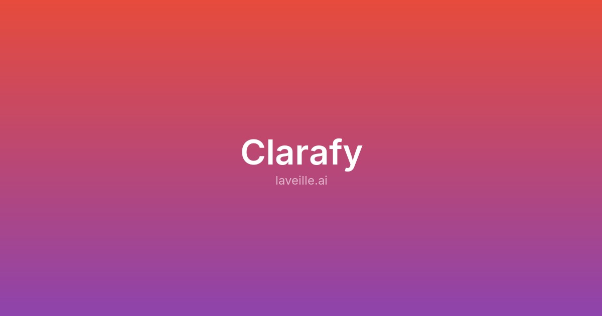 Capture d'écran de Clarafy