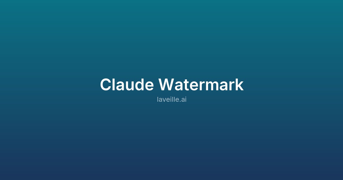 Capture d'écran de Claude Watermark