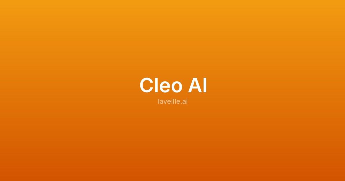 Capture d'écran de Cleo AI
