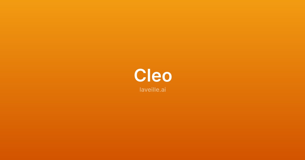 Capture d'écran de Cleo