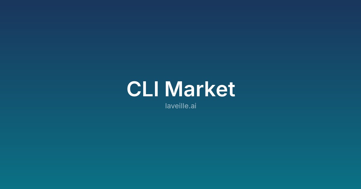 Capture d'écran de CLI Market