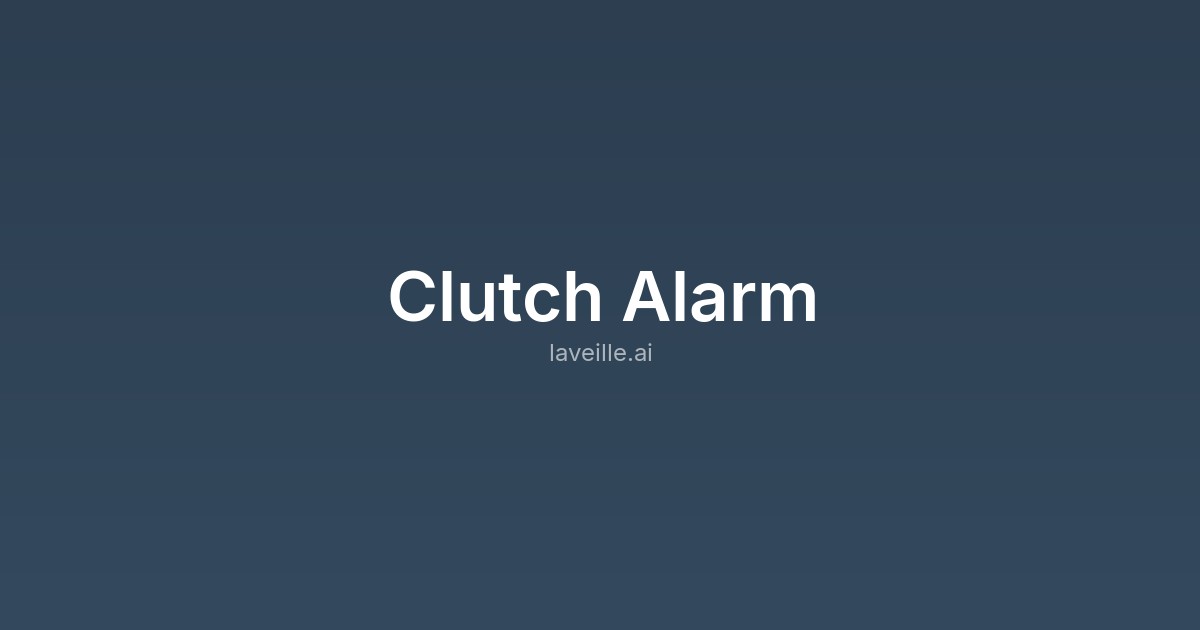Capture d'écran de Clutch Alarm