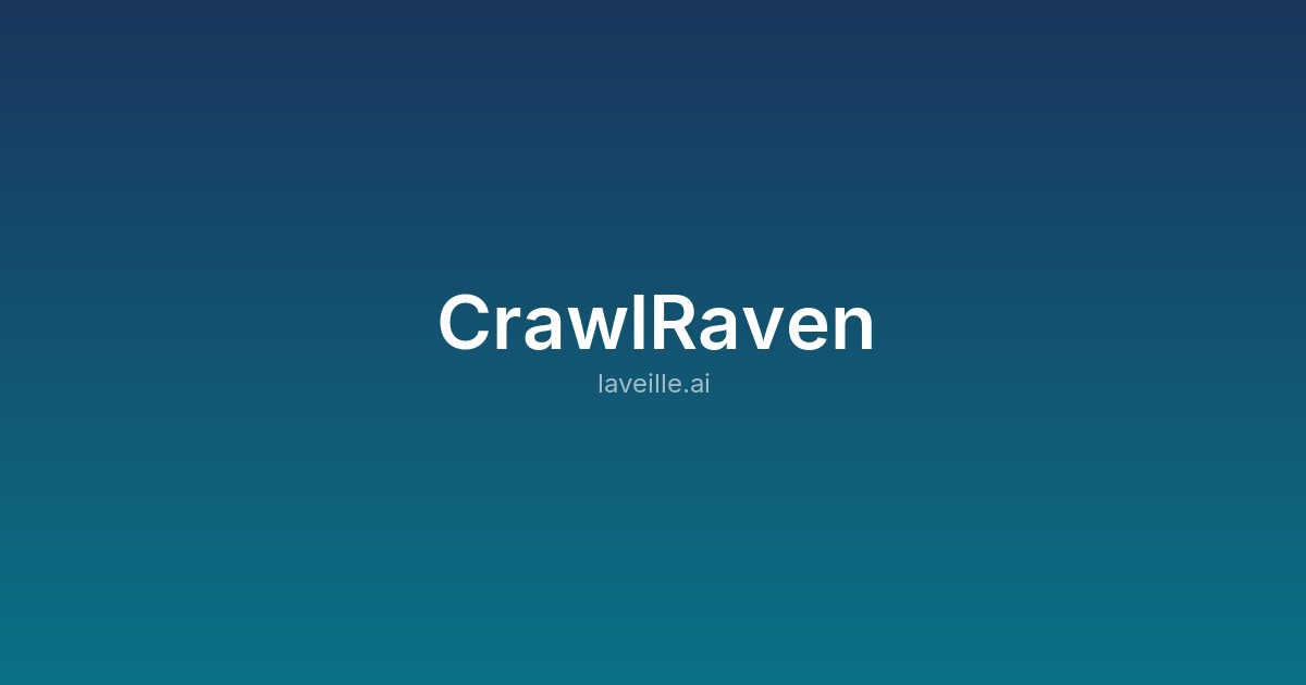 Capture d'écran de CrawlRaven