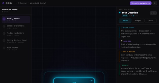 Capture d'écran de Crin AI