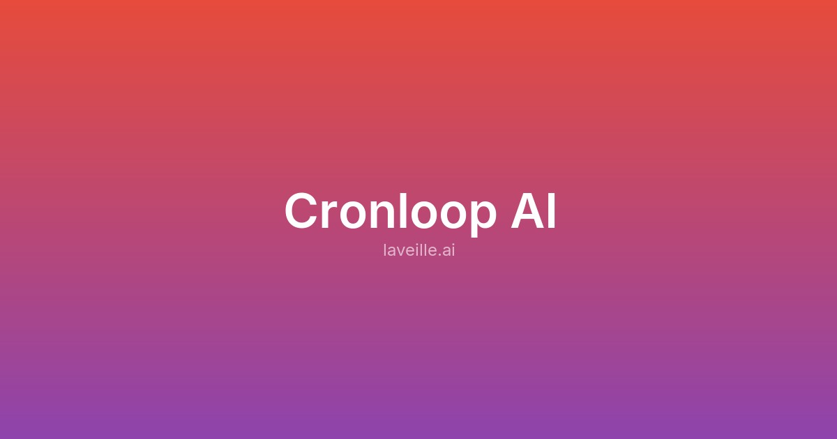 Capture d'écran de Cronloop AI